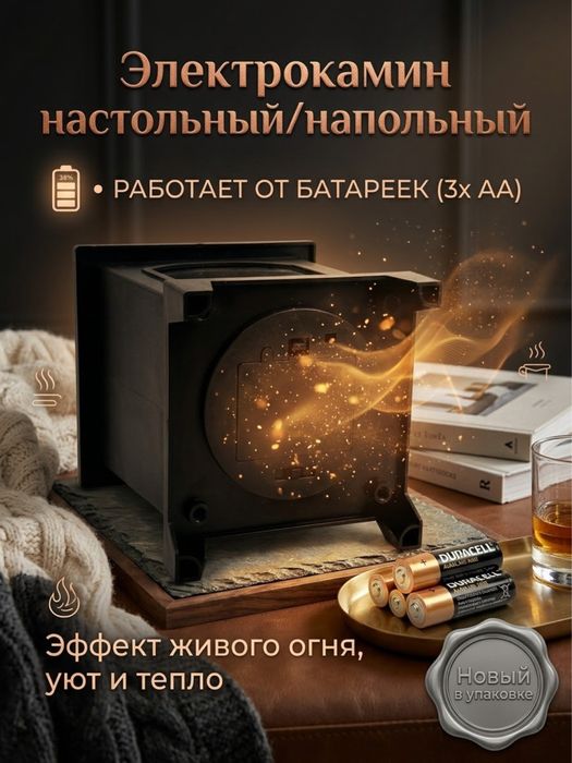 LED камин светильник с эффектом пламени