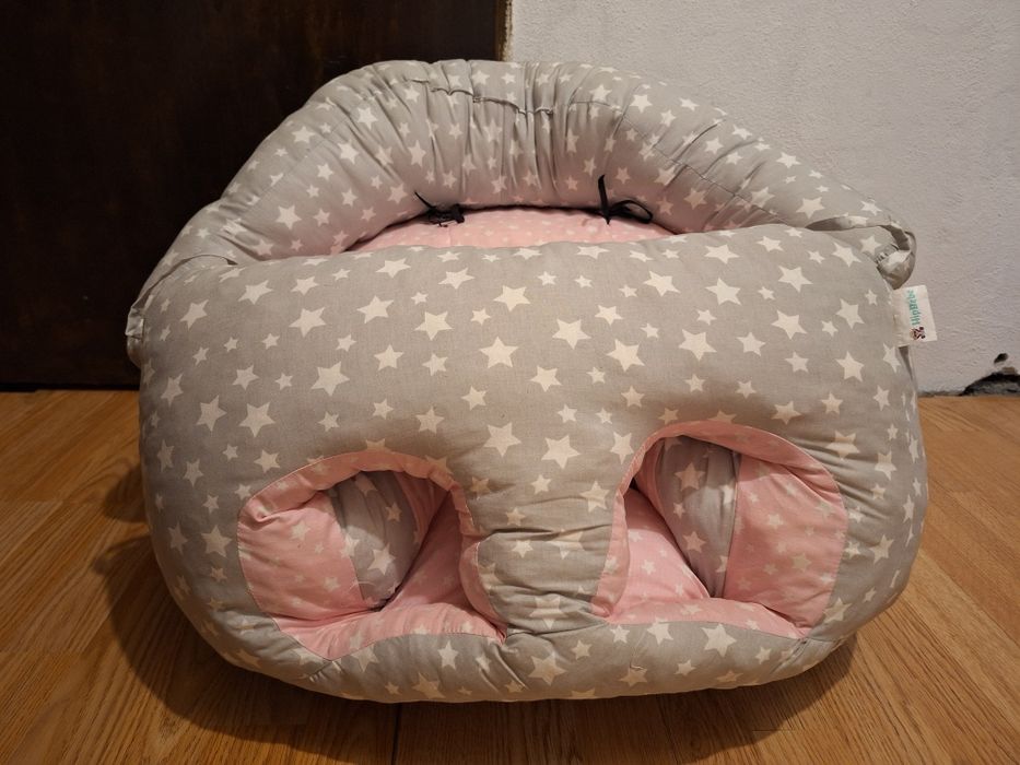 Барбарон за бебе сиво розово