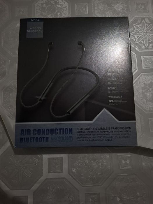 Aircon Wireless Headphone Neckband With Air Conduction Technology