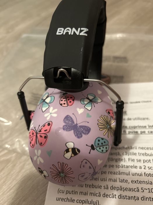 Casti Antifoane Auz, Banz Kidz - Butterfly