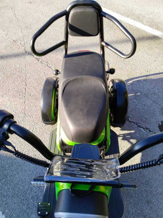 Двуместна електрическа триколка MaxMotors Pudding 1800W-48V ЗЕЛЕНА