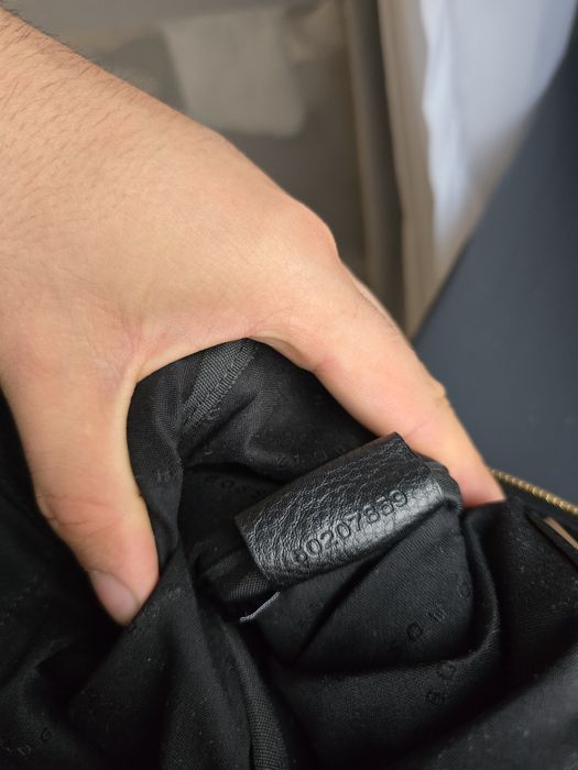 Geanta din piele de vițel Hugo Boss