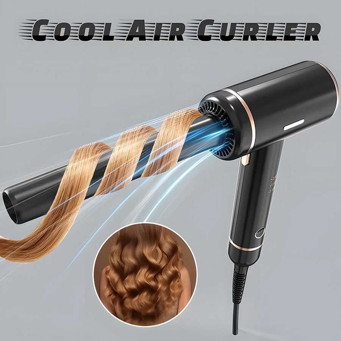 Ondulator de par, Model LS-083, diametru 2.54 cm, Ioni Negativi, Negru