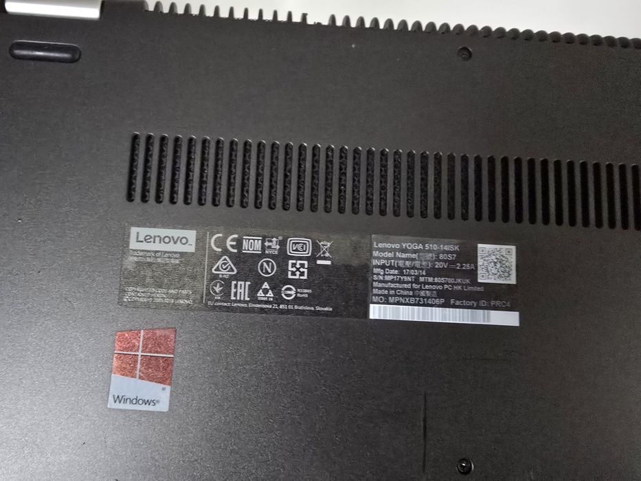 Laptop Lenovo Yoga 510 cu touch-screen, IPS si full hd