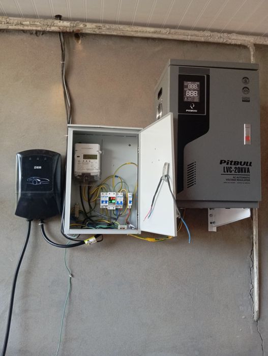 Установка зарядного устройства