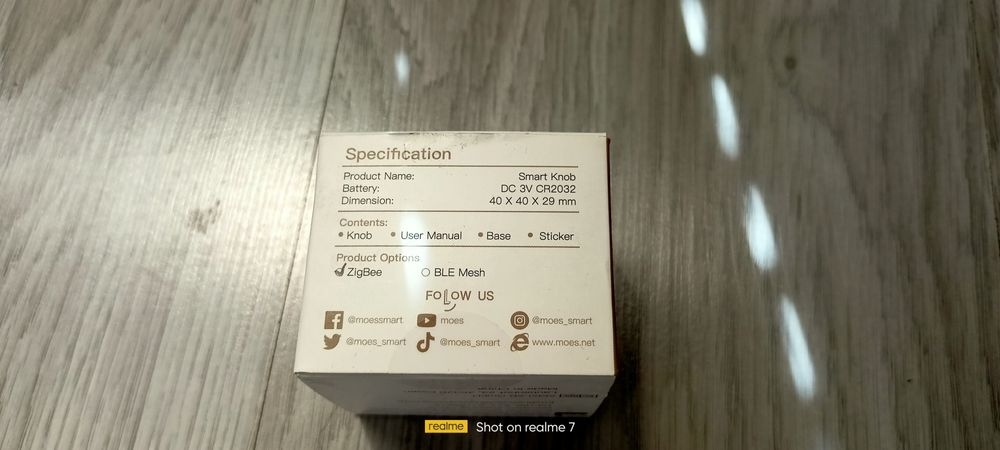 Moes Zigbee Smart Knob Switch безжичен бутон за управление