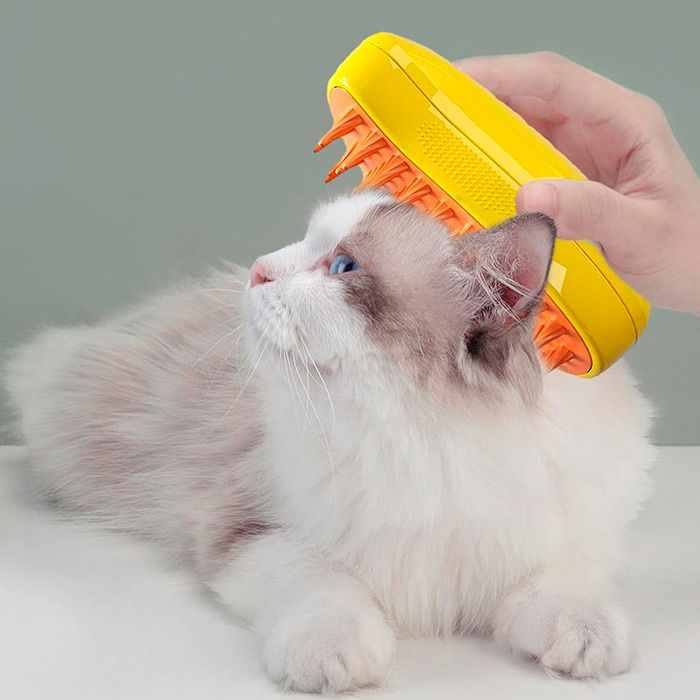 Perie cu abur pentru animale de companie