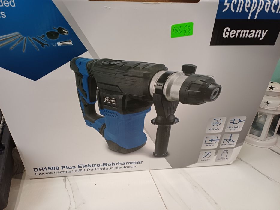 Електрически перфоратор 7J 1500W Scheppach DH1500+