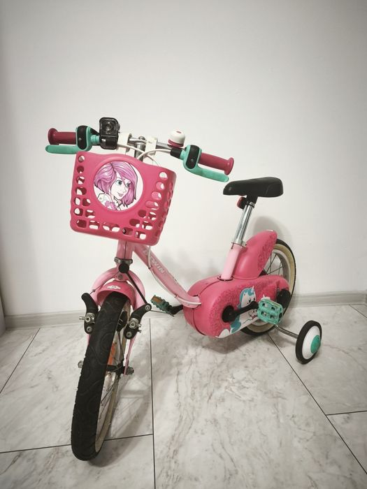 Bicicletă copii cu roți ajutătoare