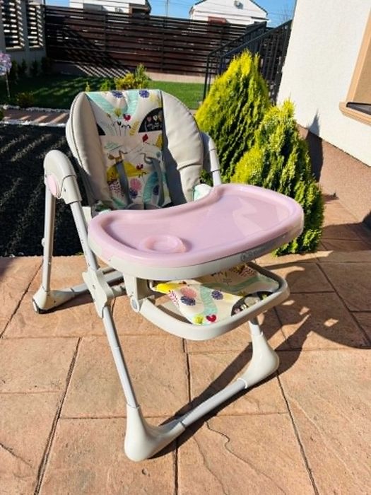 Scaun de masa copii Kinderkraft Yummy pliabil, pink