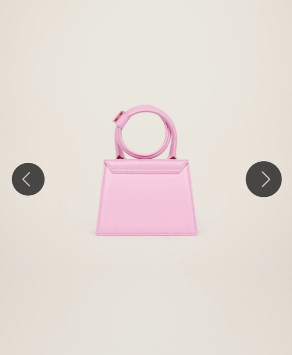 JACQUEMUS Le Chiquito Noeud Light Pink  оригинална нова чанта с етикет