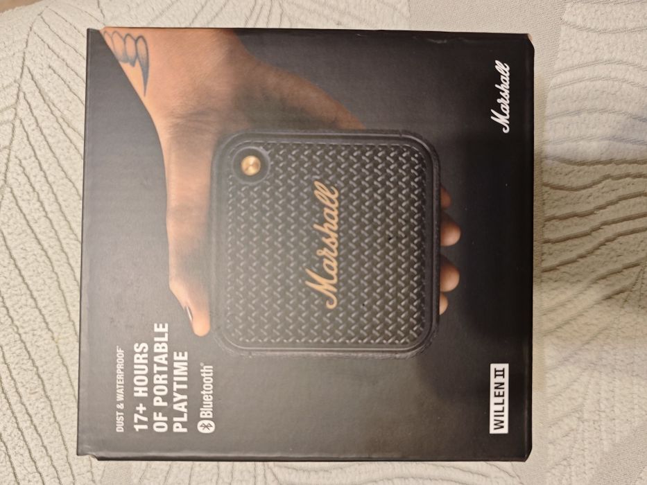 Неотваряна портативна bluetooth колонка Marshall - Willen II, черна