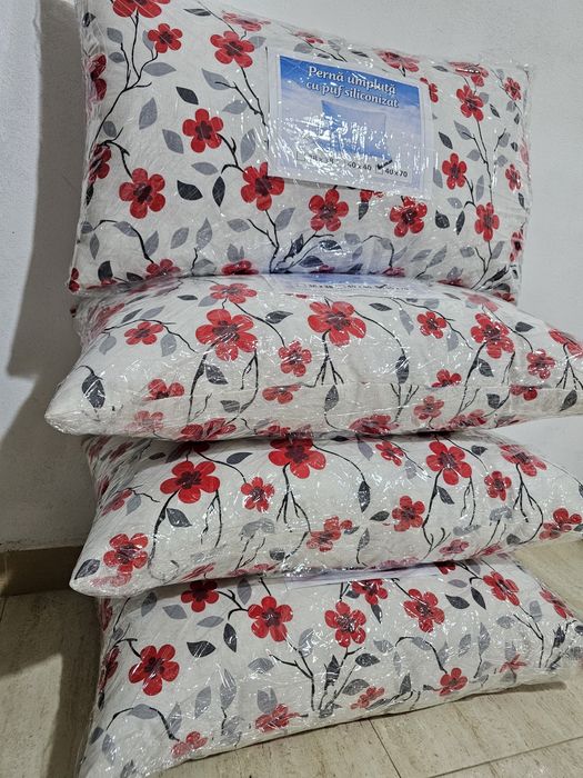Set 4 perne 40x70 cm – Noi cu etichetă | Moi, pufoase | Livrare OLX