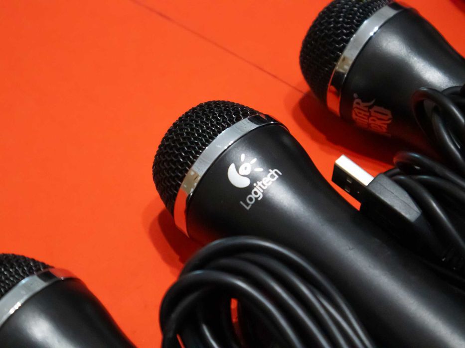 Logitech E-UR20 RockBand USB Микрофон за PC, PlayStation, Xbox, Wii, Mac, Пеене, Караоке