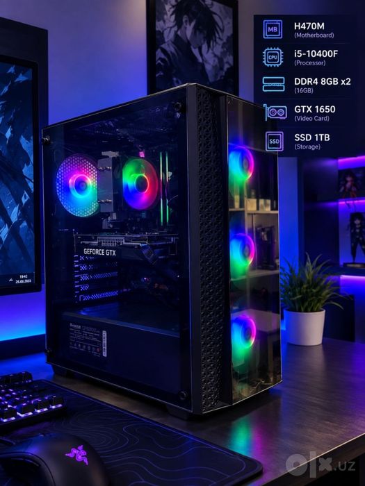 Ziffler 27” 280 hz o’yin uchun tayyor kopiyuter