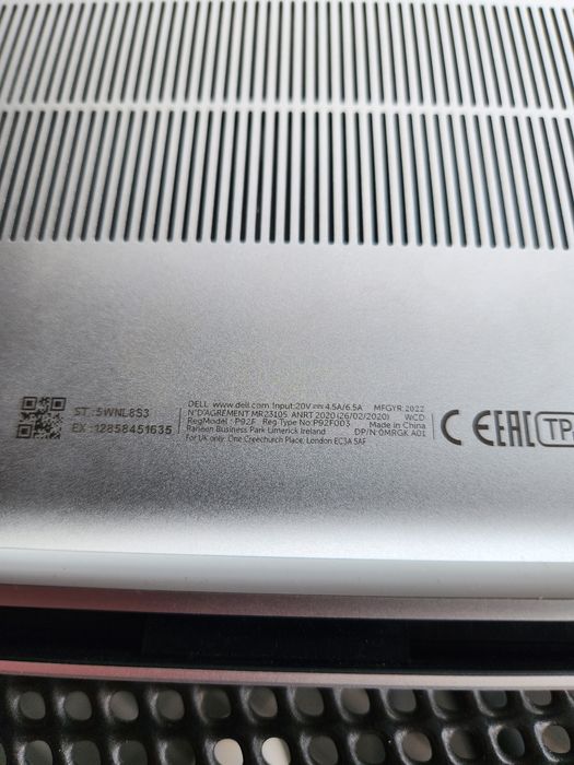 Laptop Dell xps 17 9720 i9 64 gb rami