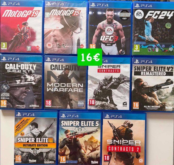 Playstation 4 /Boruto/ Walking Dead/ TT/UFC / Fifa