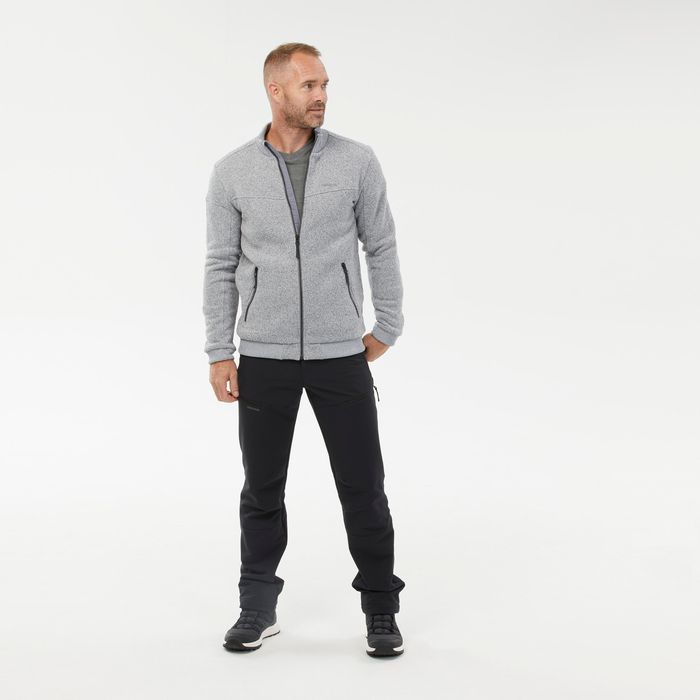 Polar călduros Drumeție Nh100 Gri Bărbați - produs resigilat Decathlon