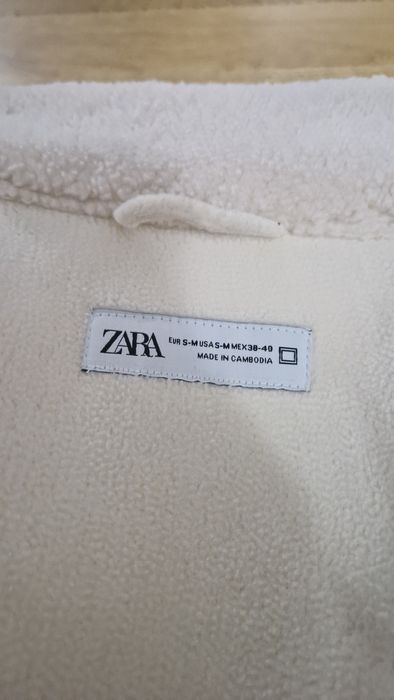 Jacheta Blană Albă Zara