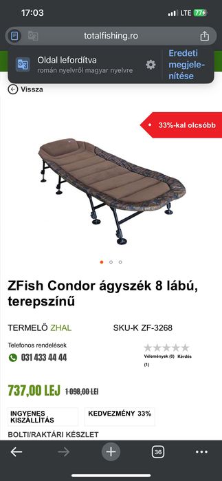 Scaun-fox r3 , pat de pescuit -z fish ,cantar -fox