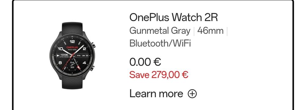 OnePlus Watch 2R чисто нов, не отварян