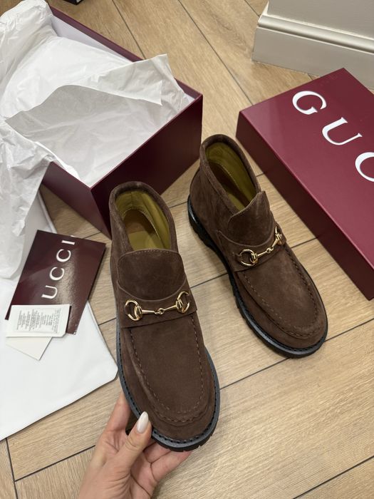 Ботинки Gucci замша