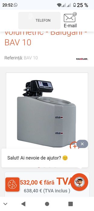 Vând dedurizator apa