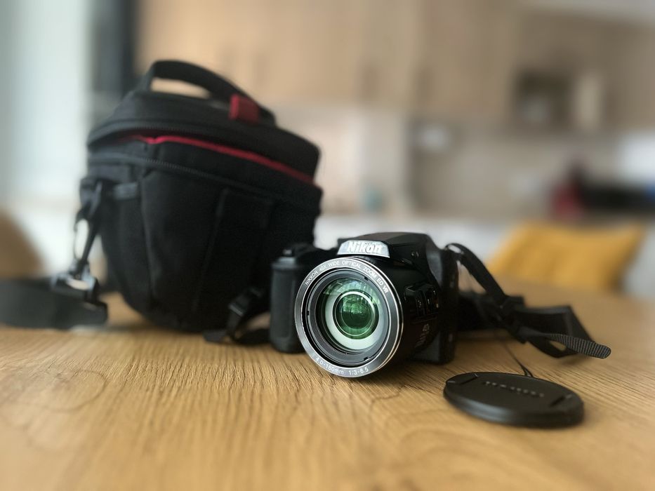Aparat foto digital Nikon COOLPIX B500, 16MP, Negru + husǎ