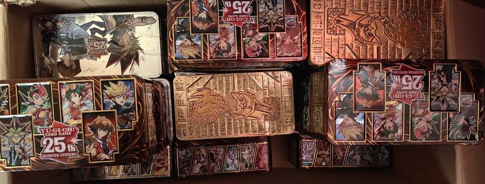 Vand 600 carti Yu-Gi-Oh originale 2021-2026 in Tins(cutii metalice)