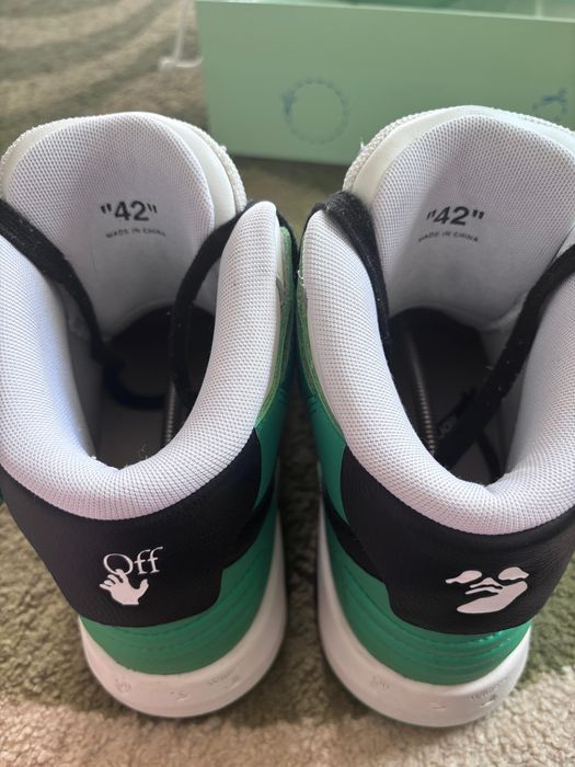 Off-White Out Of Office Mid Top Green/White/Black
