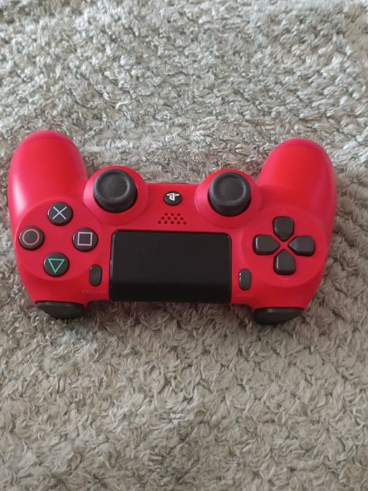 Безжичен контролер STELS, Джойстик, Playstation 4, Червен