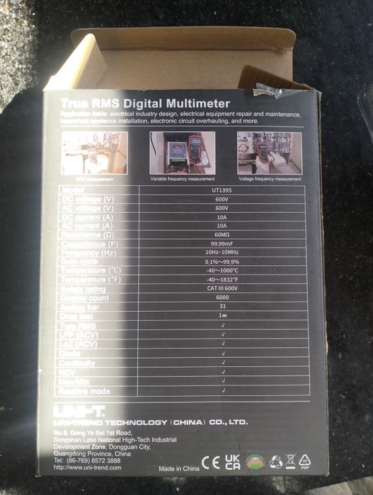 vand multimettru unit ut 139s