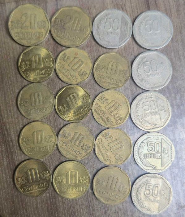 монети Перу 20 бр