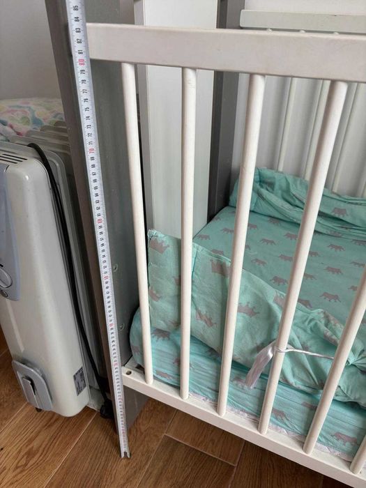 Patut copil 120/60cm + saltea + protectii