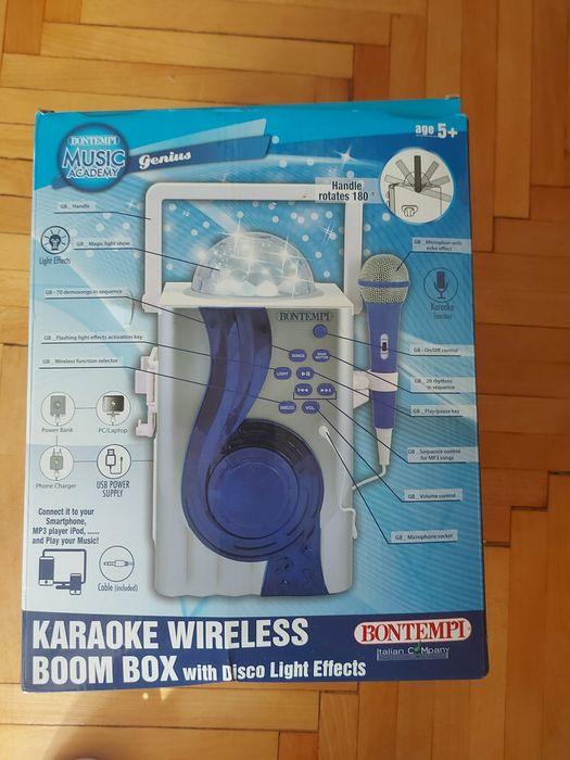 Sistem Karaoke Copii + Lumini Disco + Conectare la Telefon