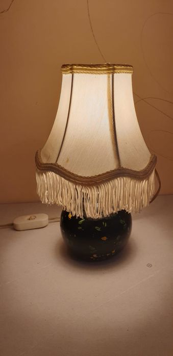 Accesoriu decorațiune lampa vintage colectie sticla Franța 1940