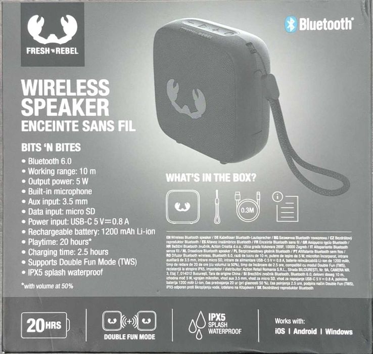 Boxa portabila Fresh n Rebel - Enceinte Sans Fil [#11128#]