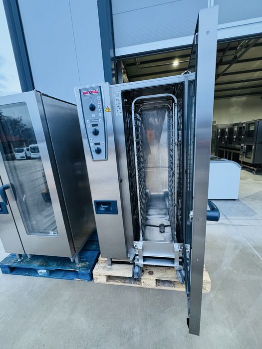 Газов Конвектомат Rational CMP+ 201 20 тави с количка.Газ.2бр.Нови!