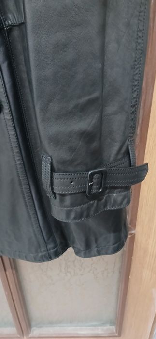 Кожено мъжко манто