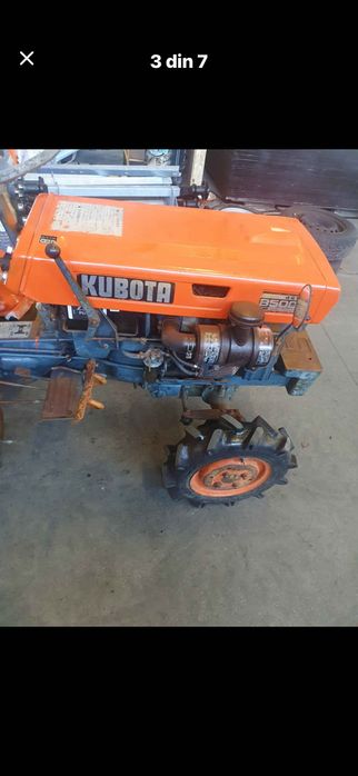 Vând tractoraș kubota 4x4 b5000, cu tot cu freză