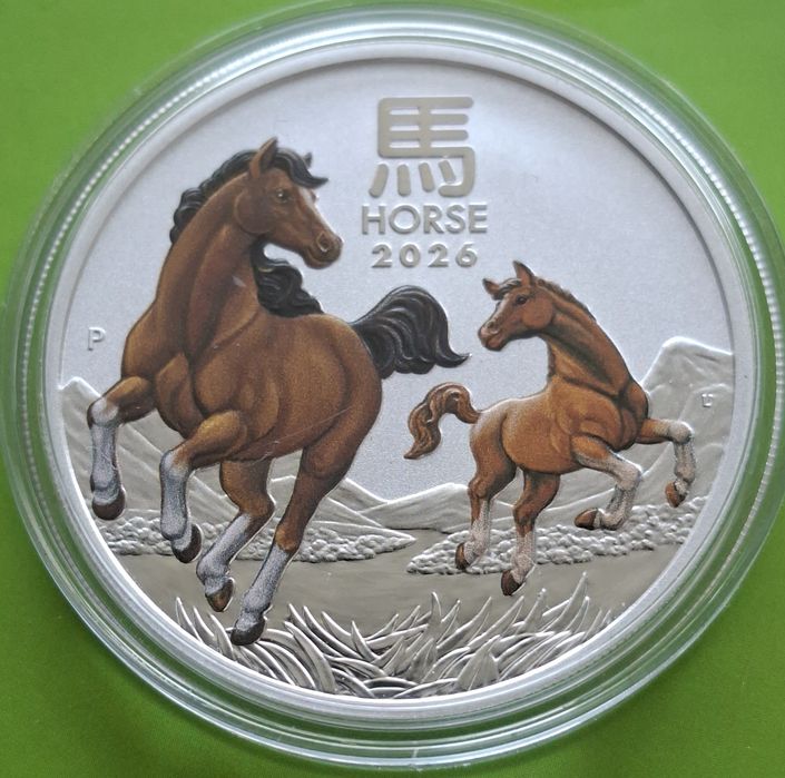1 oz, Цветен лунар, 2026-Година на коня