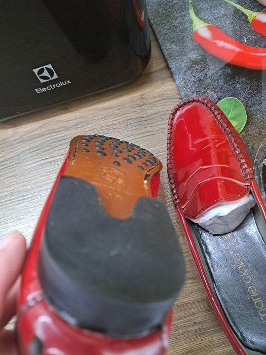 Mocasini din piele Marie Claire