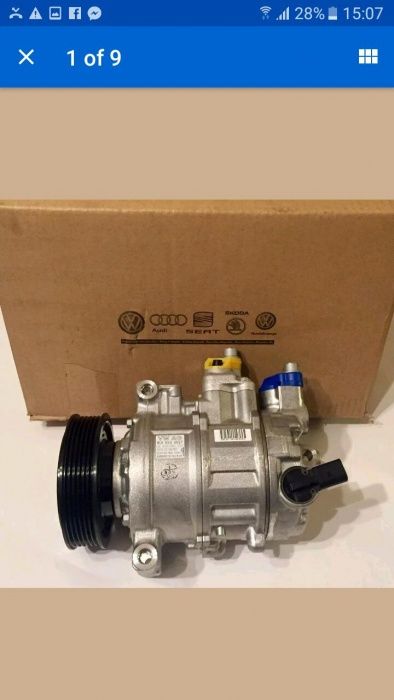 Compresor ac vw scirocco , golf 6 ,skoda 1.6 ,1.4 ,2.0 1.8 ,1k0820859T