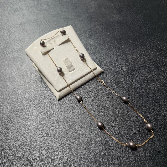 Цепочка Золотая с Жемчугом