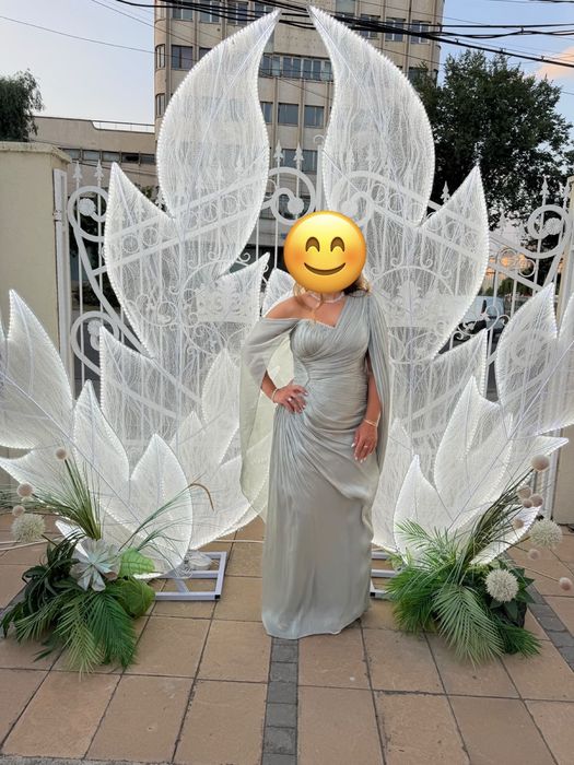Rochie lunga , eleganta, purtata o singura data, marimea 40