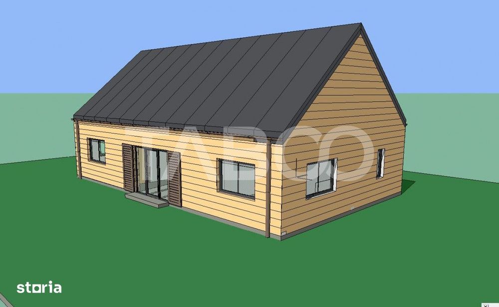 Teren extravilan de vanzare 4496 mp constructie cabana Gusterita Sibiu