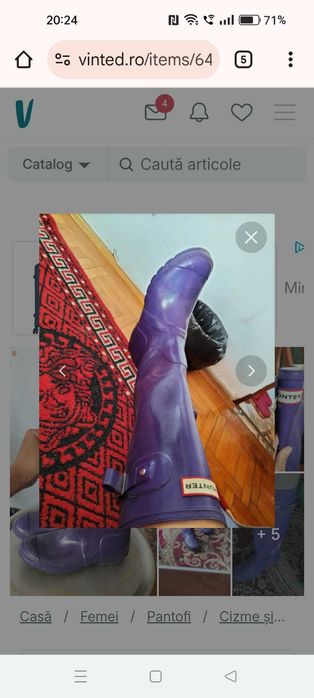 Cizme Hunter 40-41 ca noi