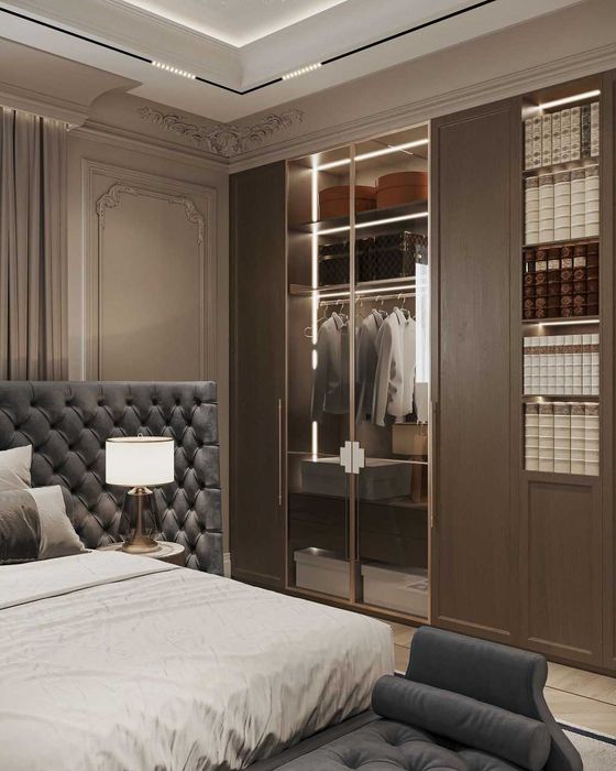 Спальня и гардероб на заказ • неоклассика • премиум