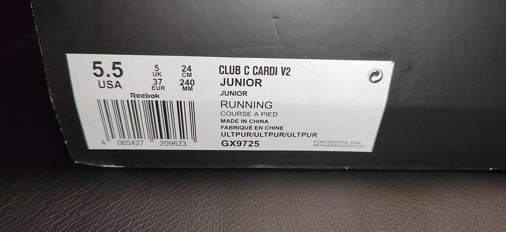 Reebok Club  C V2 Cardi B, номер 37