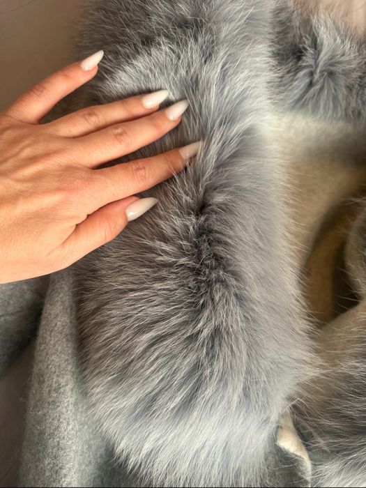 Palton alpaca blana naturala